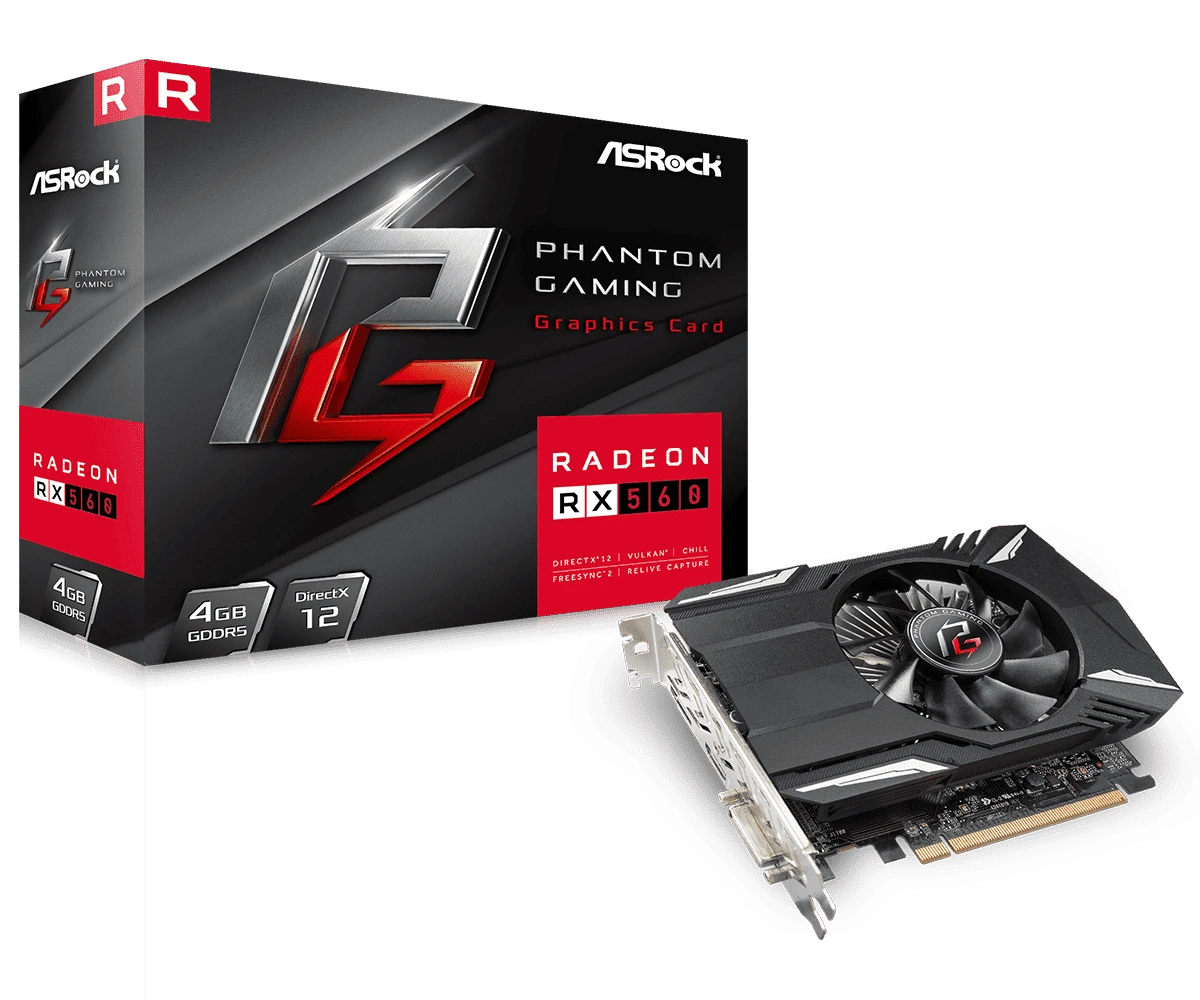 ASRock Phantom Gaming Radeon RX560 4G
